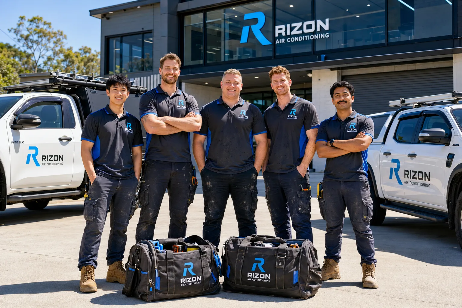 Rizon Air Conditioning team at work