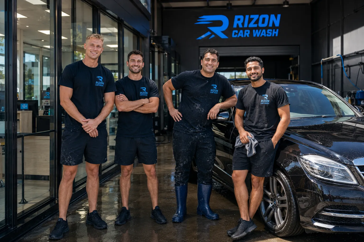The Rizon Car Wash team