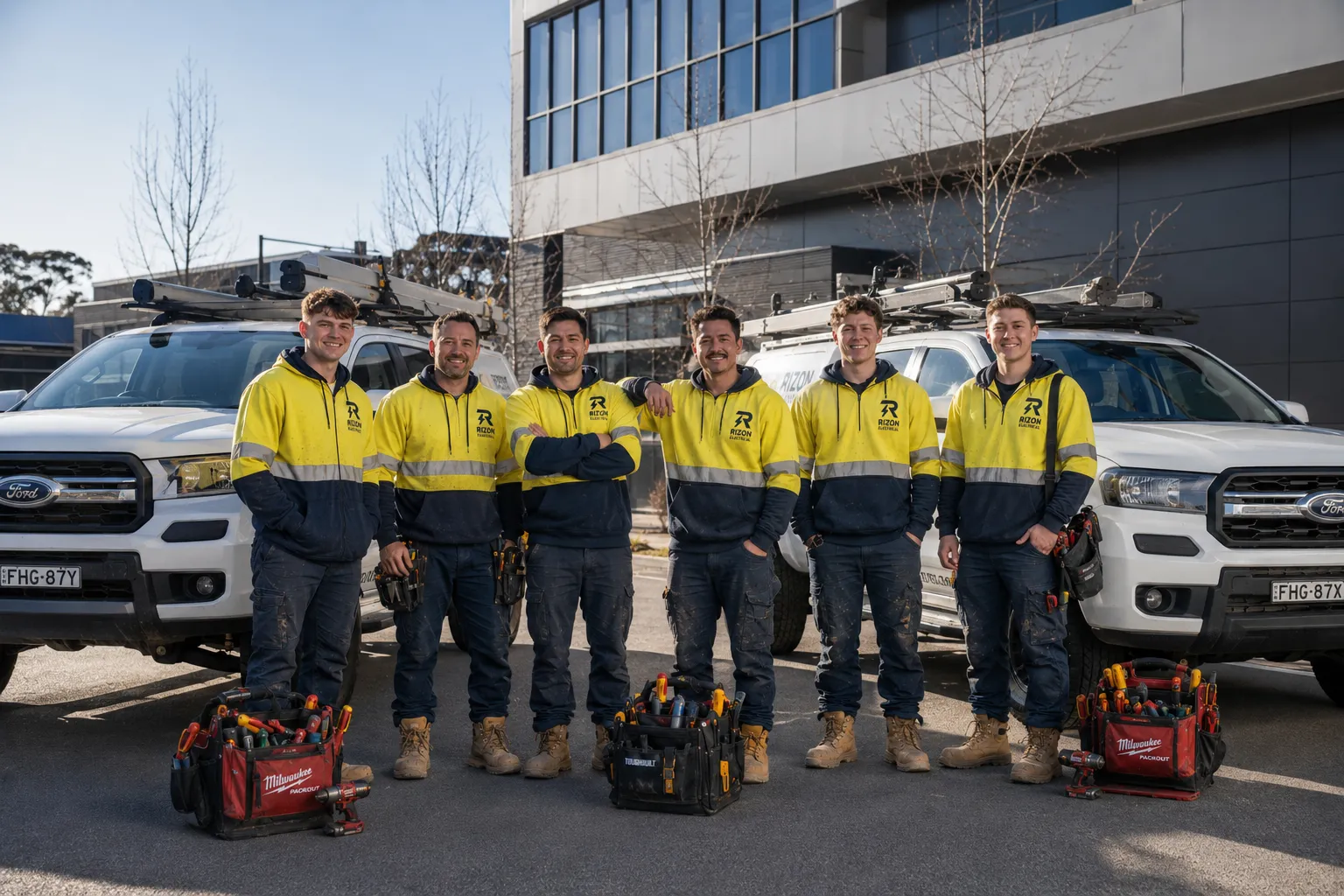 Licensed Sydney electrician at work